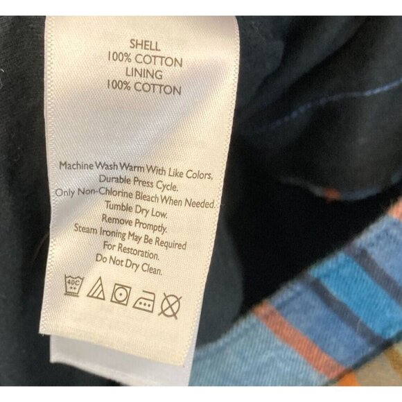 Eddie Bauer Flannel Shirt Jacket Shacket Mens Medium M Classic Fit Hooded Plaid - Picture 5 of 16